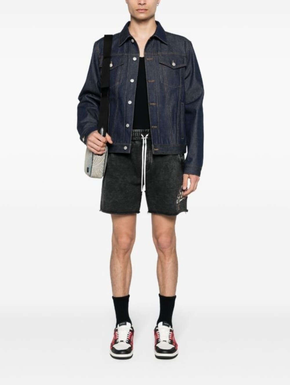 AMIRI Filigree Cotton Track Shorts XXL.